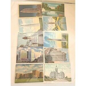 Lot of 36 Vintage Postcards Mostly Government Buildings posted